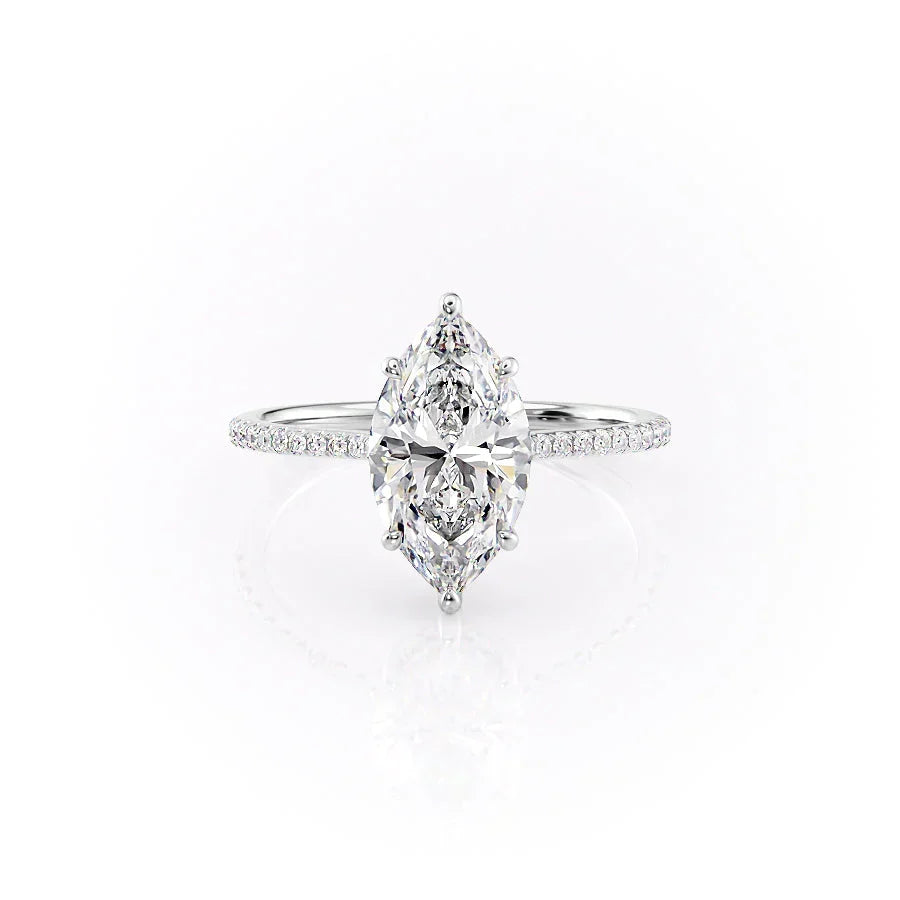 The Pave Maia Set With A Marquise Moissanite