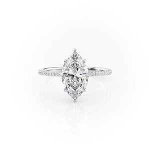 The Pave Maia Set With A Marquise Moissanite