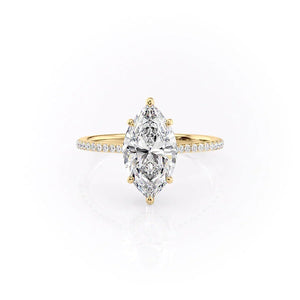 The Pave Maia Set With A Marquise Moissanite