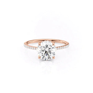 The Pave Maia Set With A Round Moissanite
