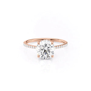 The Pave Maia Set With A 2 Carat Round Lab Diamond