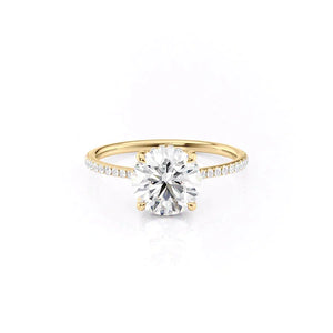 The Pave Maia Set With A Round Moissanite