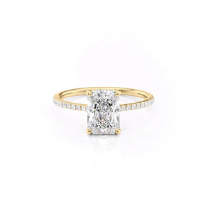 The Pave Maia Set With A Radiant Moissanite