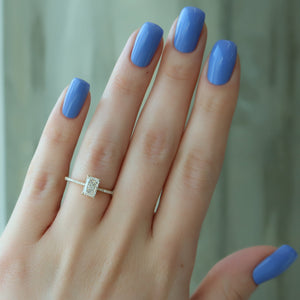 The Pave Maia Set With A 2 Carat Radiant Lab Diamond