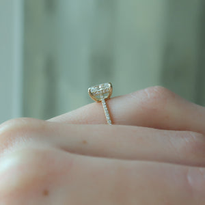 The Pave Maia Set With A 2 Carat Radiant Lab Diamond