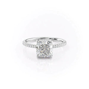 The Mandy Set With A 2 Carat Cushion Lab Diamond