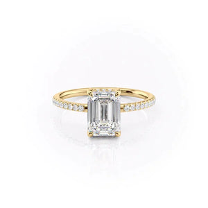 The Mandy Set With A 1.5 Carat Emerald Lab Diamond