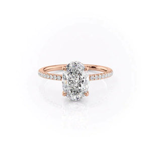 The Mandy Set With A 3 Carat Oval Lab Diamond