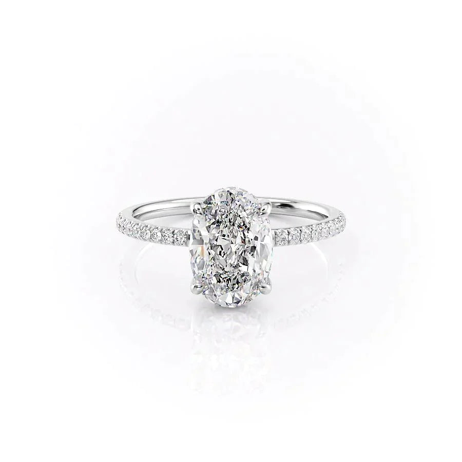 The Mandy Set With A Oval Moissanite