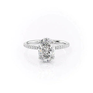 The Mandy Set With A Oval Moissanite