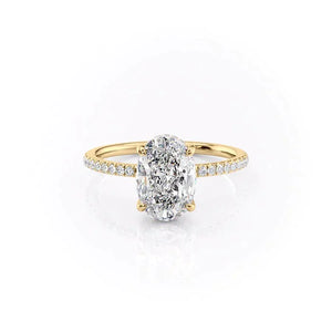 The Mandy Set With A Oval Moissanite