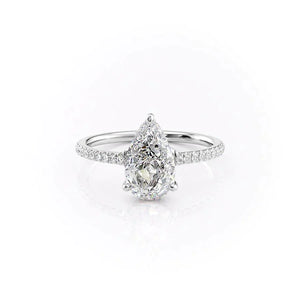 The Mandy Set With A Pear Moissanite