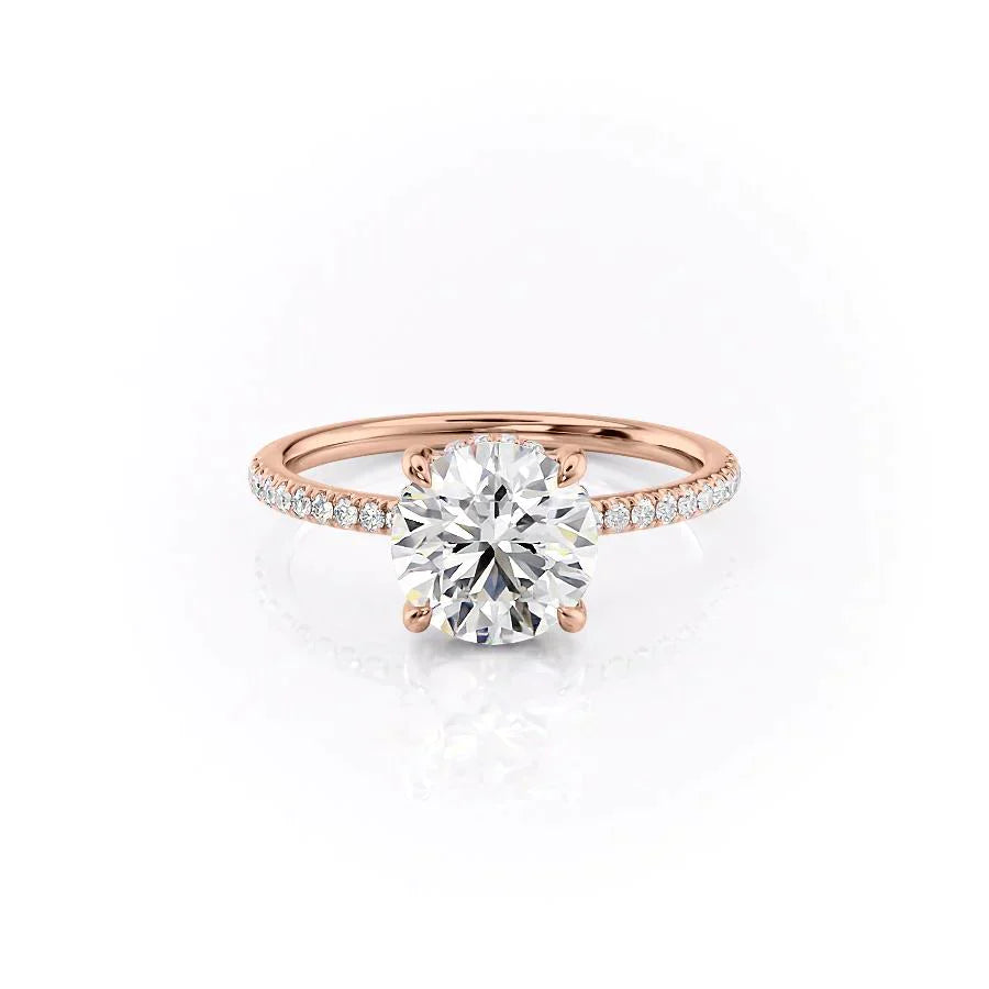 The Mandy Set With A 1 Carat Round Lab Diamond