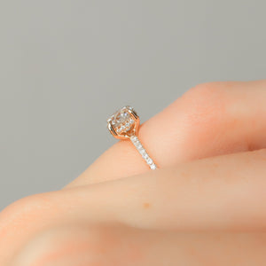The Mandy Set With A 2 Carat Round Lab Diamond