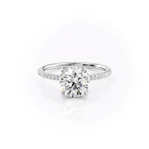The Mandy Set With A 2.5 Carat Round Lab Diamond