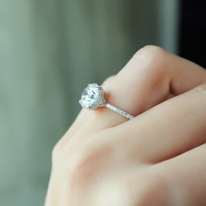 The Mandy Set With A 2 Carat Round Lab Diamond