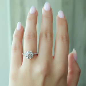 The Mandy Set With A 2 Carat Round Lab Diamond