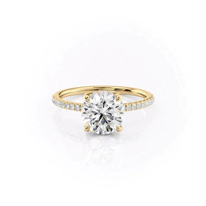 The Mandy Set With A 2.5 Carat Round Lab Diamond