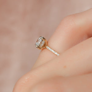 The Mandy Set With A 2 Carat Round Lab Diamond