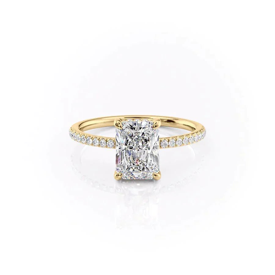 The Mandy Set With A 1 Carat Radiant Lab Diamond