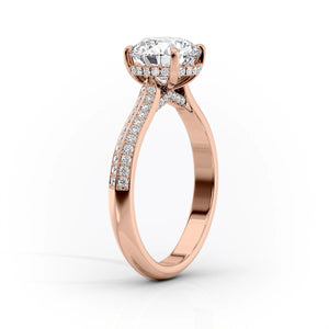 The Kayla Set With A 1.5 Carat Emerald Lab Diamond