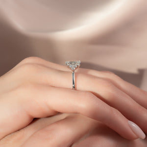 The Scarlett Set With A 2 Carat Emerald Lab Diamond