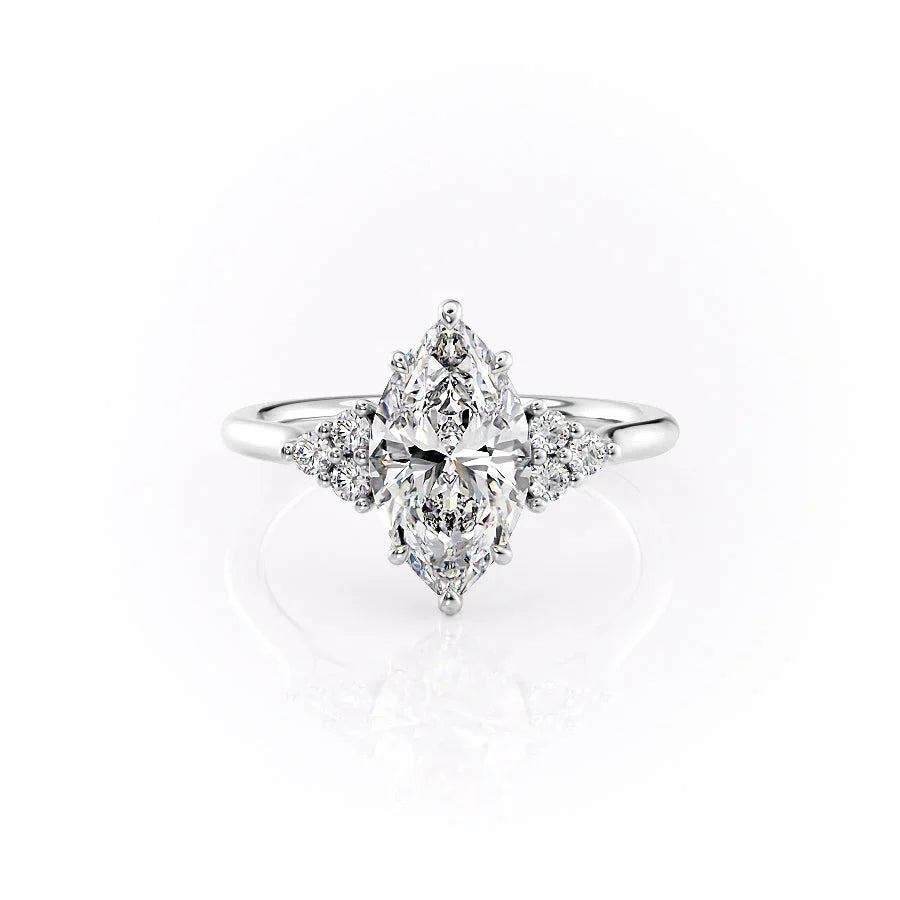 The Scarlett Set With A Marquise Moissanite