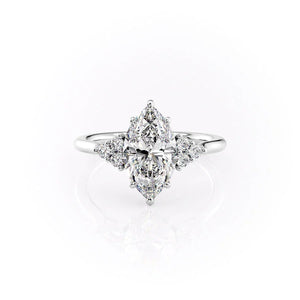 The Scarlett Set With A Marquise Moissanite