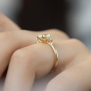 The Scarlett Set With A 2 Carat Marquise Lab Diamond