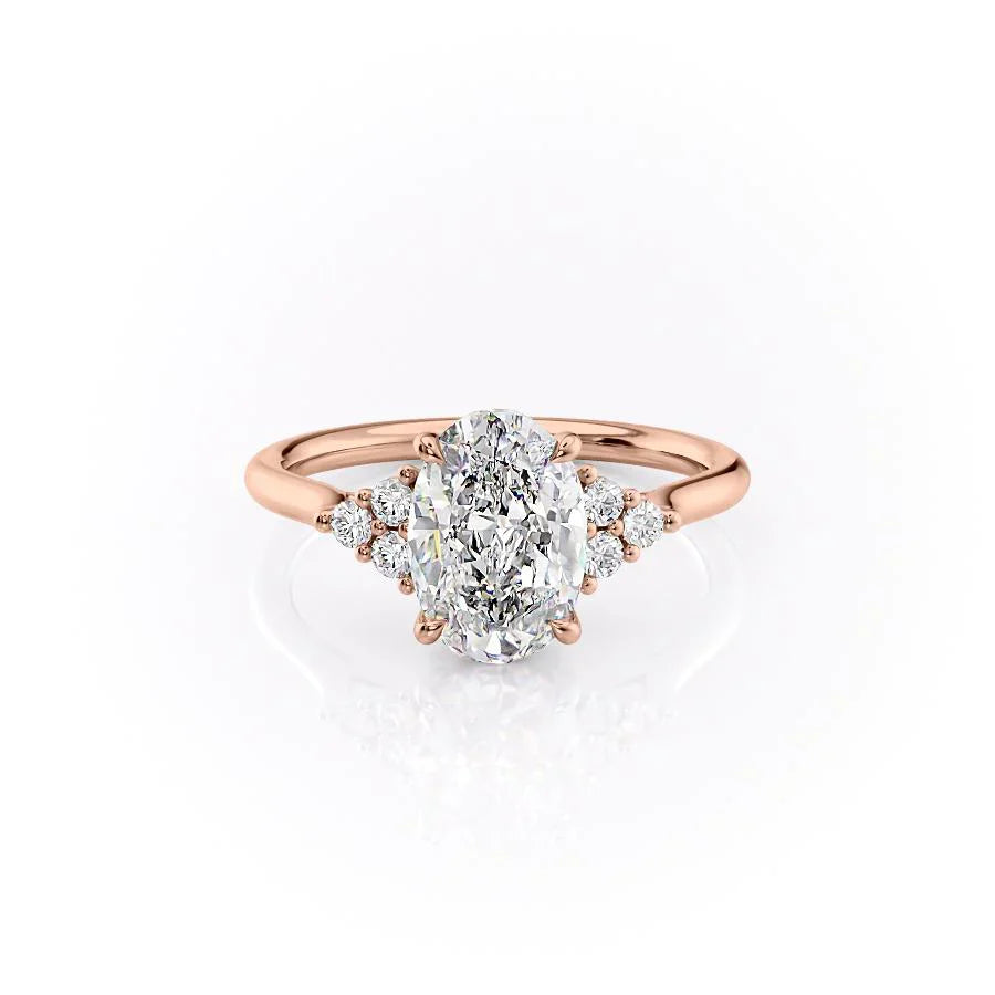 The Scarlett Set With A 2.5 Carat Oval Lab Diamond