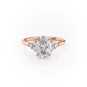 The Scarlett Set With A Oval Moissanite