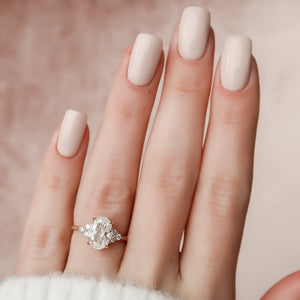 The Scarlett Set With A 2 Carat Oval Lab Diamond