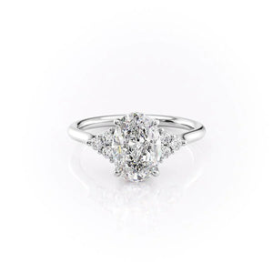 The Scarlett Set With A 3 Carat Oval Lab Diamond