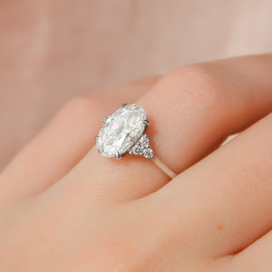 The Scarlett Set With A 2 Carat Oval Lab Diamond