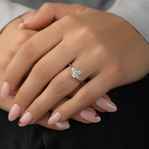 The Scarlett Set With A 2 Carat Oval Lab Diamond