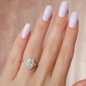 The Scarlett Set With A 2 Carat Oval Lab Diamond