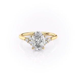The Scarlett Set With A Oval Moissanite