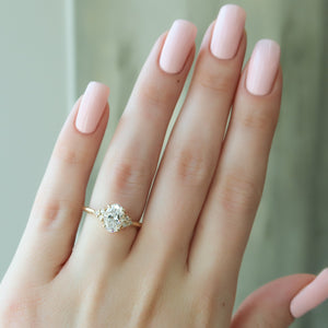 The Scarlett Set With A 2 Carat Oval Lab Diamond