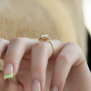 The Scarlett Set With A 2 Carat Oval Lab Diamond
