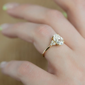 The Scarlett Set With A 2 Carat Oval Lab Diamond