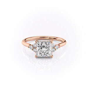 The Scarlett Set With A 2 Carat Princess Lab Diamond