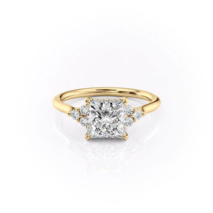 The Scarlett Set With A 3.5 Carat Princess Moissanite