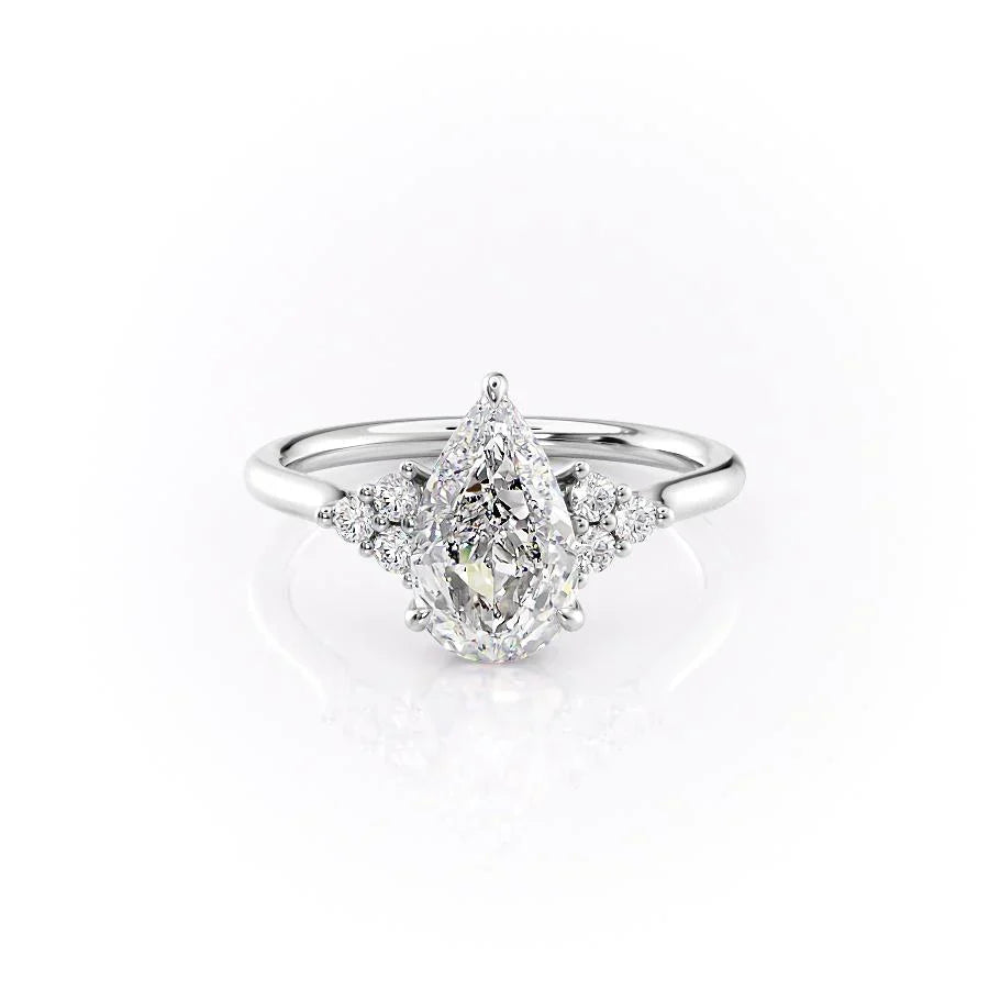 The Scarlett Set With A Pear Moissanite