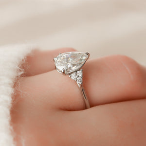 The Scarlett Set With A 2 Carat Pear Lab Diamond