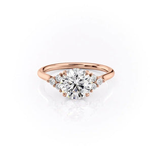 The Scarlett Set With A Round Moissanite