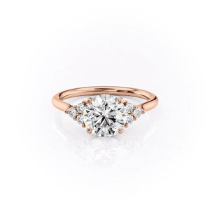 The Scarlett Set With A 1.5 Carat Round Moissanite