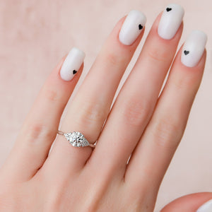 The Scarlett Set With A 3 Carat Round Lab Diamond