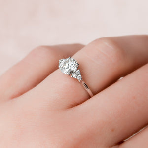 The Scarlett Set With A 3 Carat Round Lab Diamond
