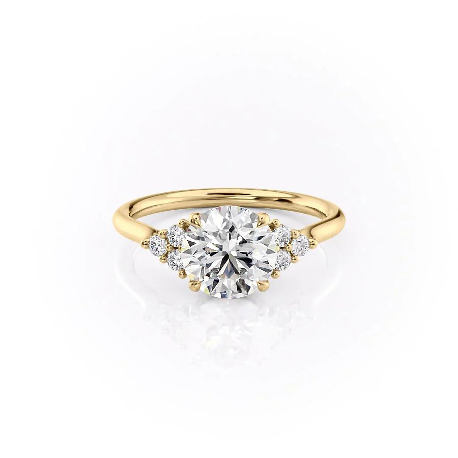 The Scarlett Set With A 2 Carat Round Lab Diamond