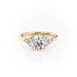 The Scarlett Set With A 2.5 Carat Round Moissanite